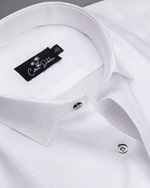 White Colour Dobby Cotton Shirts for Men