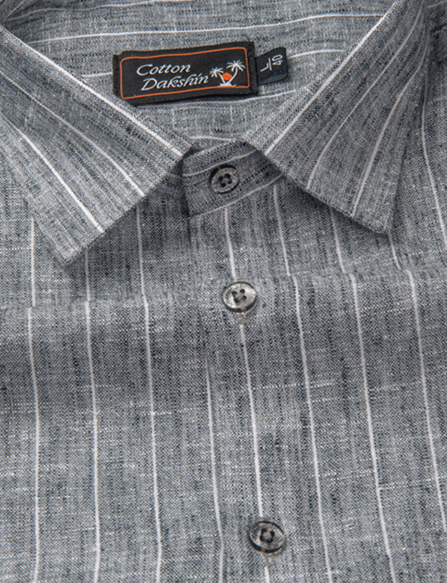 Euro Linen Dark Gray Colour with Lining Shirts for Men
