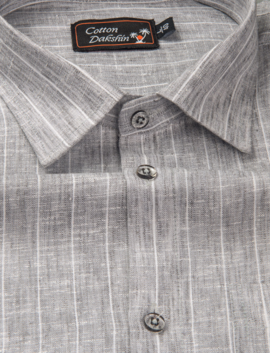 Euro Linen Light Gray Colour with Lining Shirts for Men