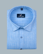 Linen Light Blue Colour Shirt for Men