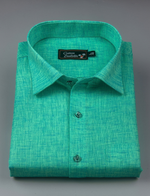 Linen Rama Blue Mix Colour Shirts for Men