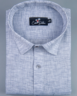 Linen Light Grey Colour Shirts for Men