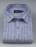 Euro Linen Blue Colour with Lining Shirts for Men