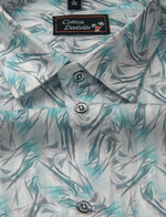 Cotton Printed white Rama Mix Zickzack Print Shirts for Men