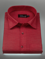 Linen Red Colour Shirts for Men