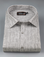 Euro Linen Light Gray Colour with Lining Shirts for Men