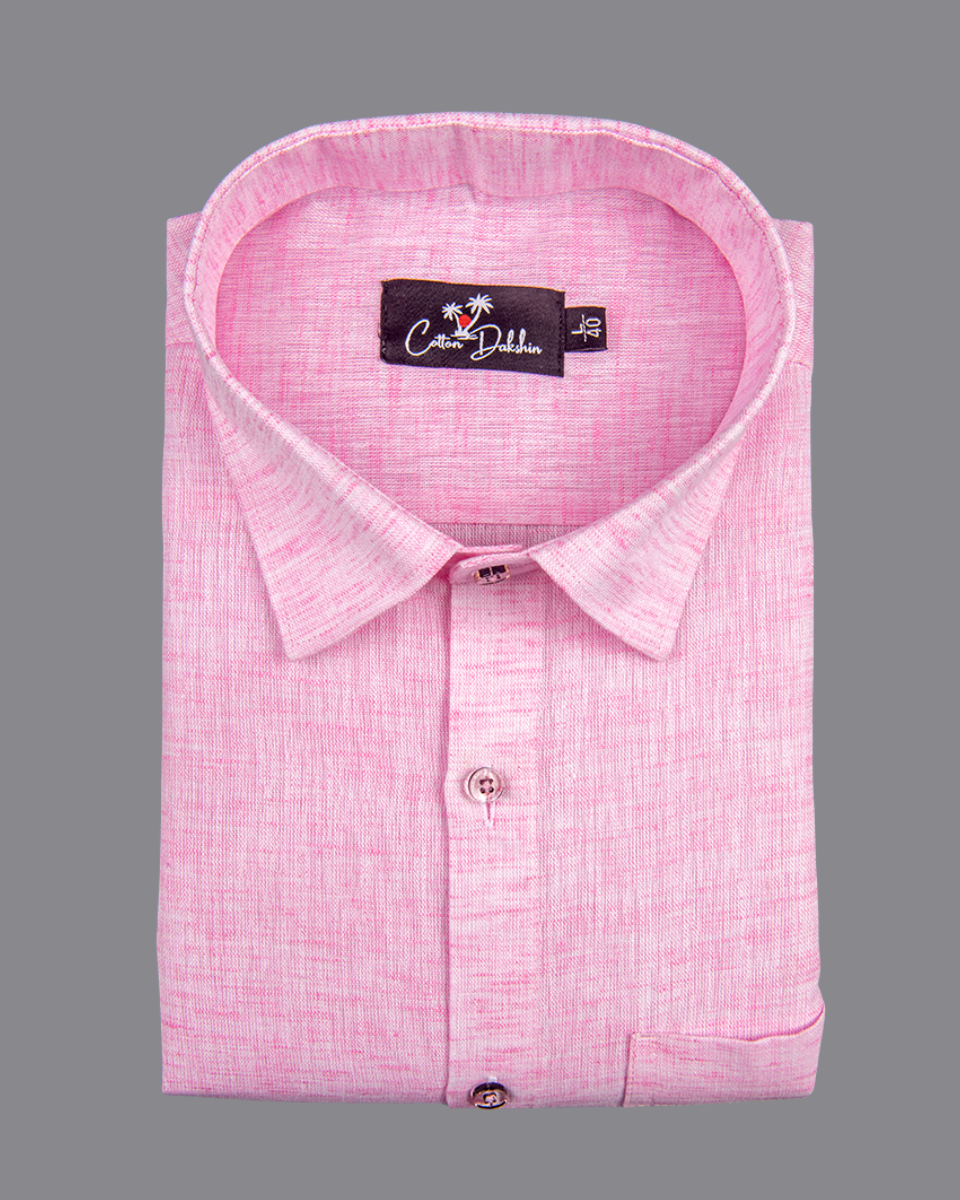 Linen Pink Colour Shirts for Men