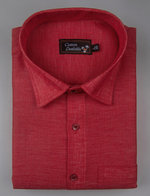 Linen Red Colour Shirts for Men