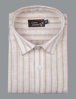 Linen White with Fone Lining Shirts for Men