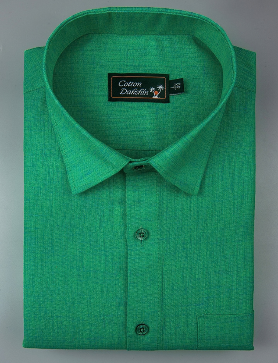 Linen Green Colour Shirts for Men