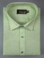 Linen Pista Green Colour Shirts for Men