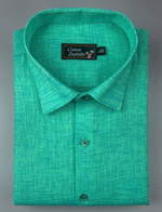 Linen Rama Blue Mix Colour Shirts for Men
