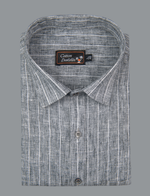 Euro Linen Dark Gray Colour with Lining Shirts for Men