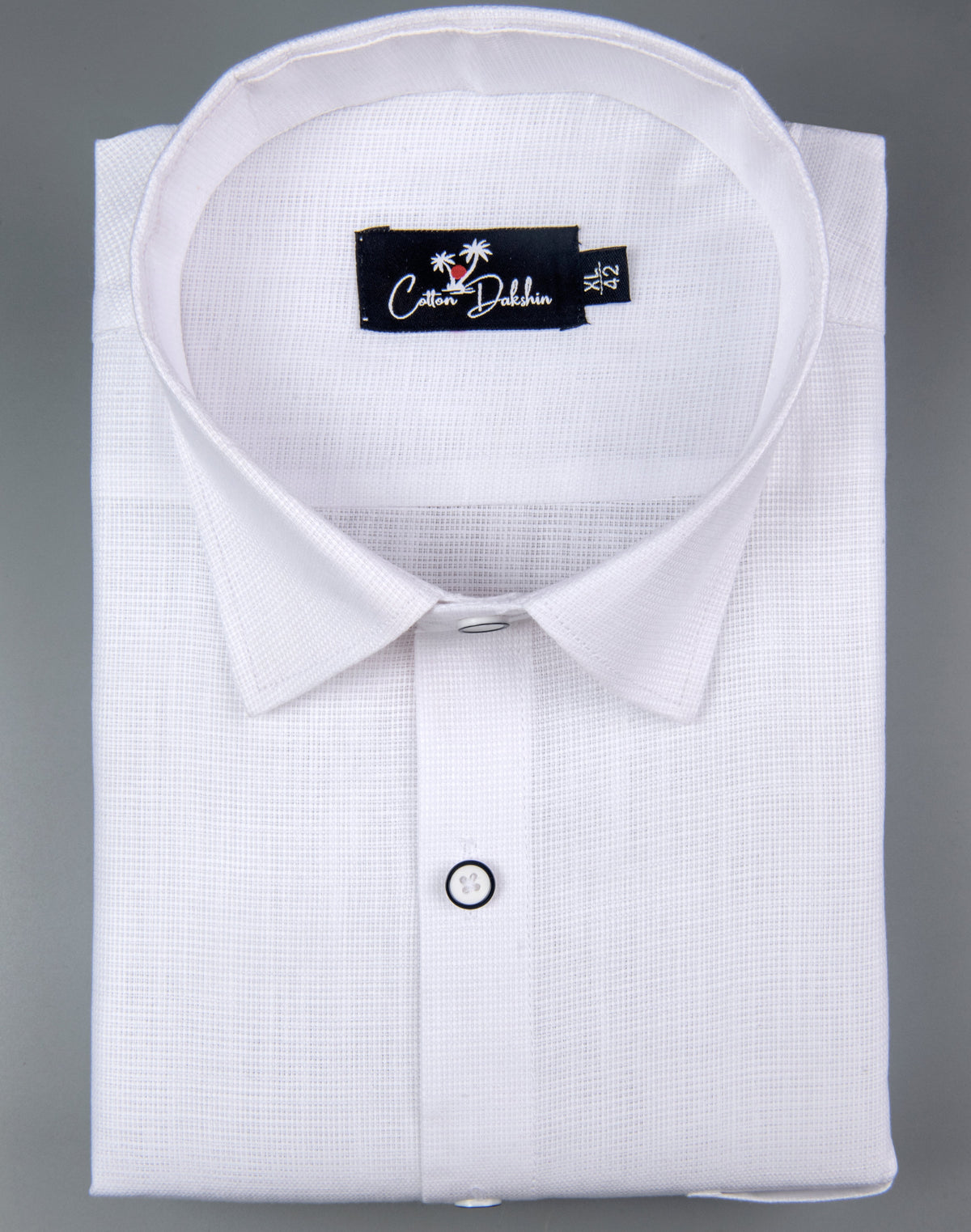 Italian linen Structure White Shirts for Men
