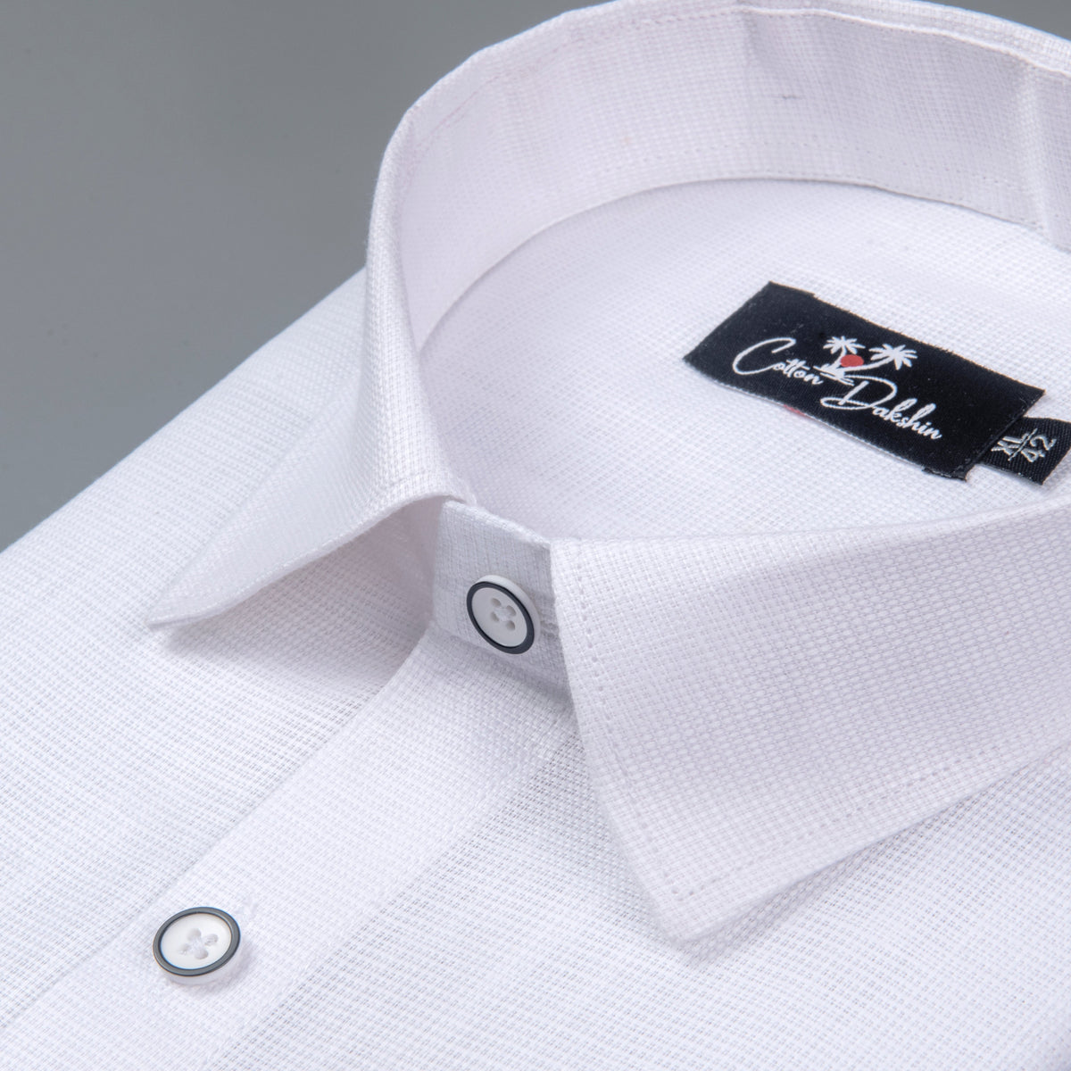 Italian linen Structure White Shirts for Men