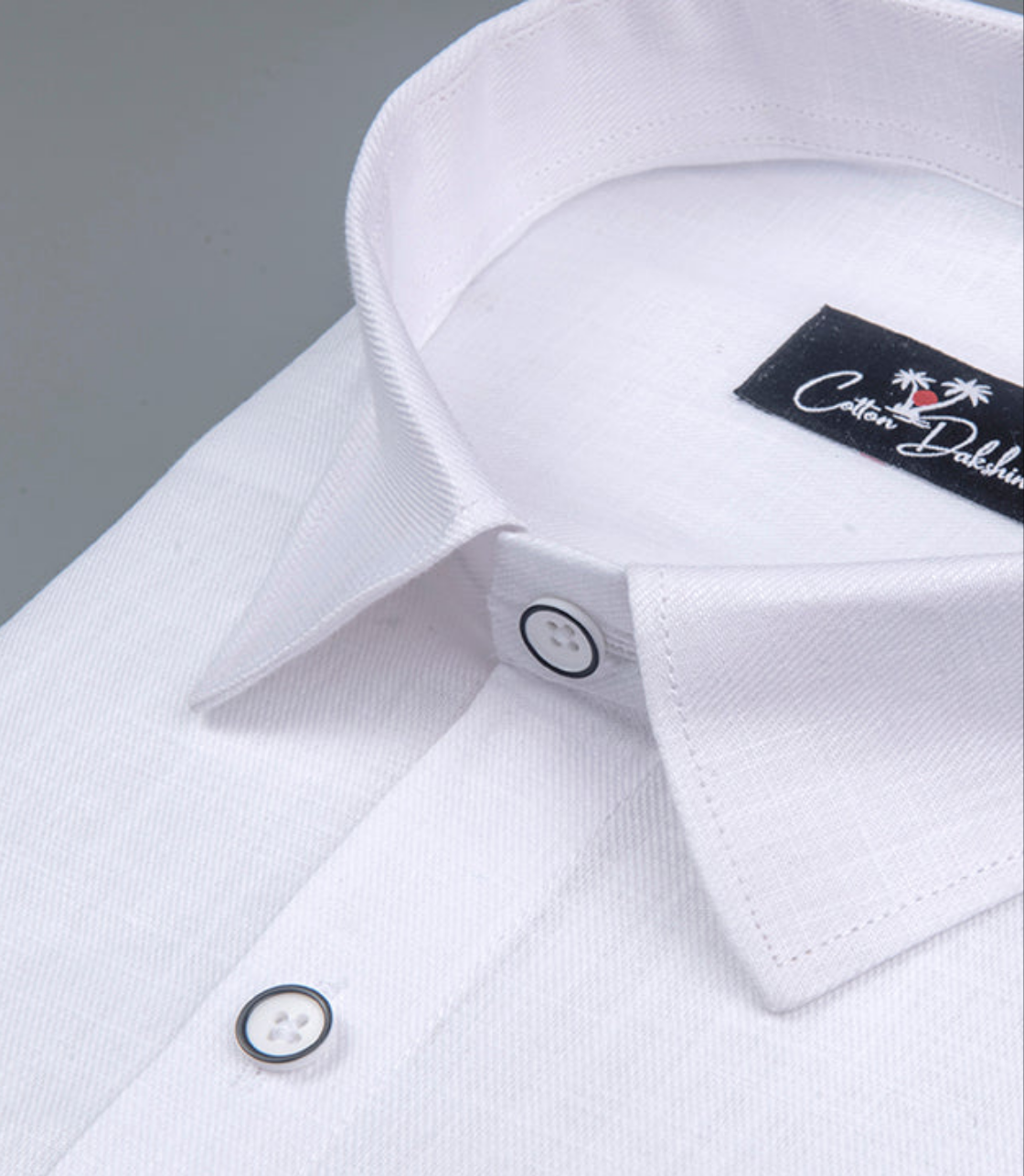 Linen White Premium Shirts for Men