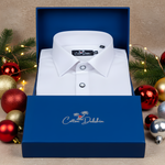 Italian linen Structure White Shirts for Men