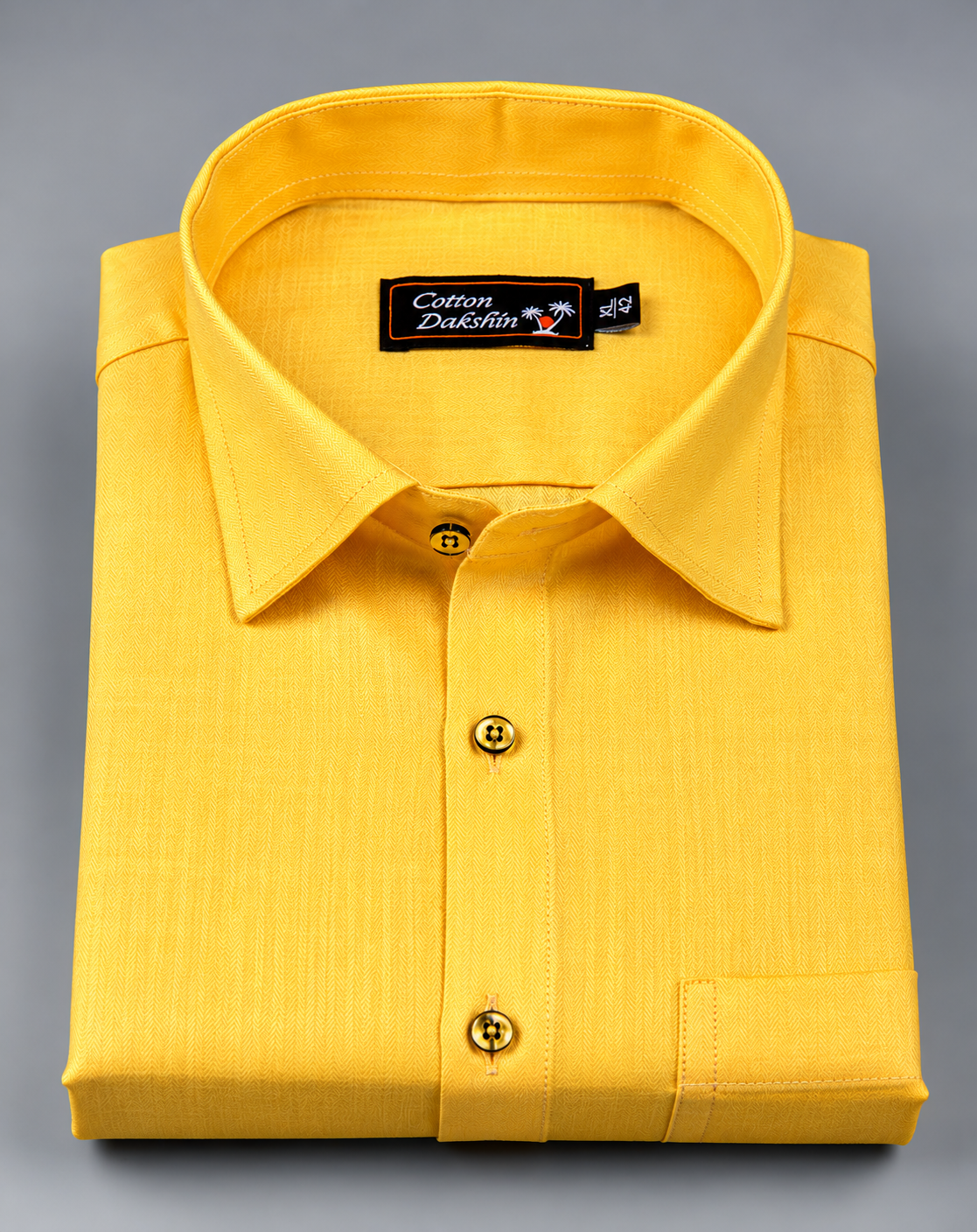 Bristol Linen Dark Yellow Colour Shirts for Men