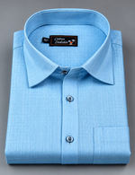 Bristol linen sky blue colour shirts for men