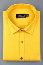 Bristol Linen Dark Yellow Colour Shirts for Men
