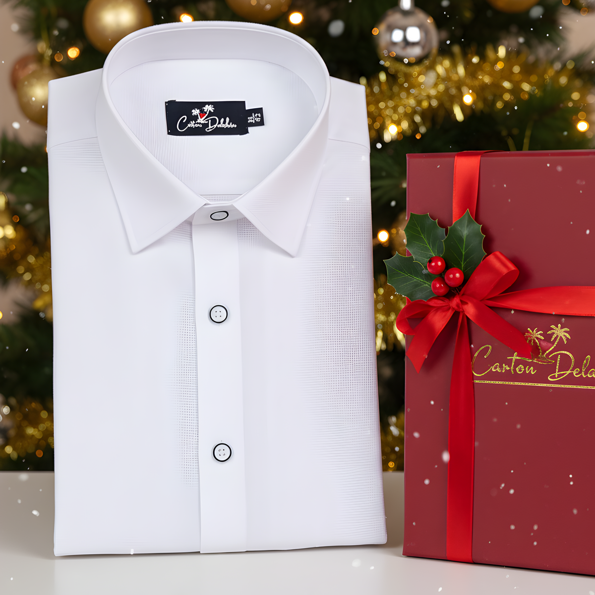 Italian linen Structure White Shirts for Men